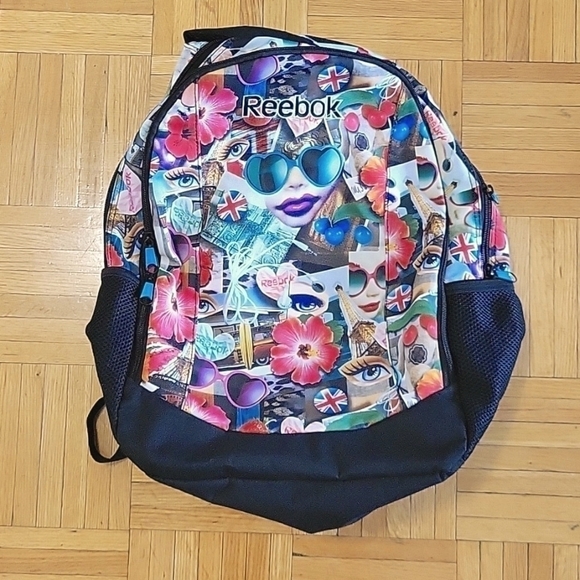 NWOT REEBOK Multicolor Backpack - Picture 1 of 5